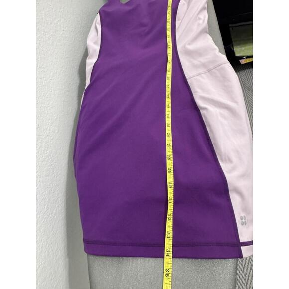 Sweaty Betty Purple Sleeveless Lavender Panels Racerback Workout Dress UK 8 US 6 - Picture 9 of 10